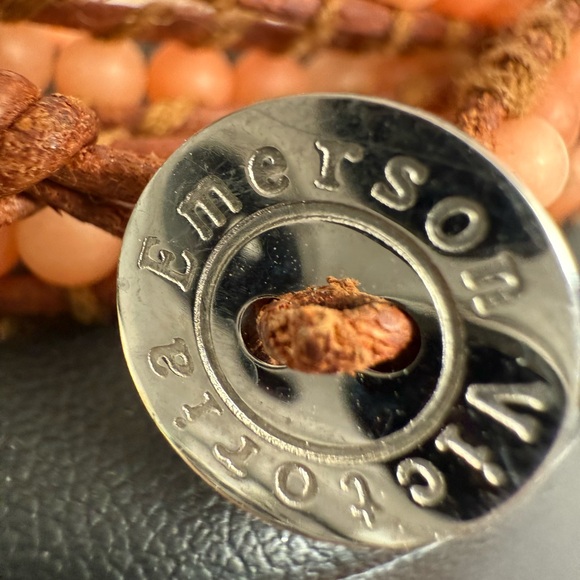 Trendy Bohemian Victoria Emerson Brown Beaded Wrap Bracelet - Picture 6 of 6
